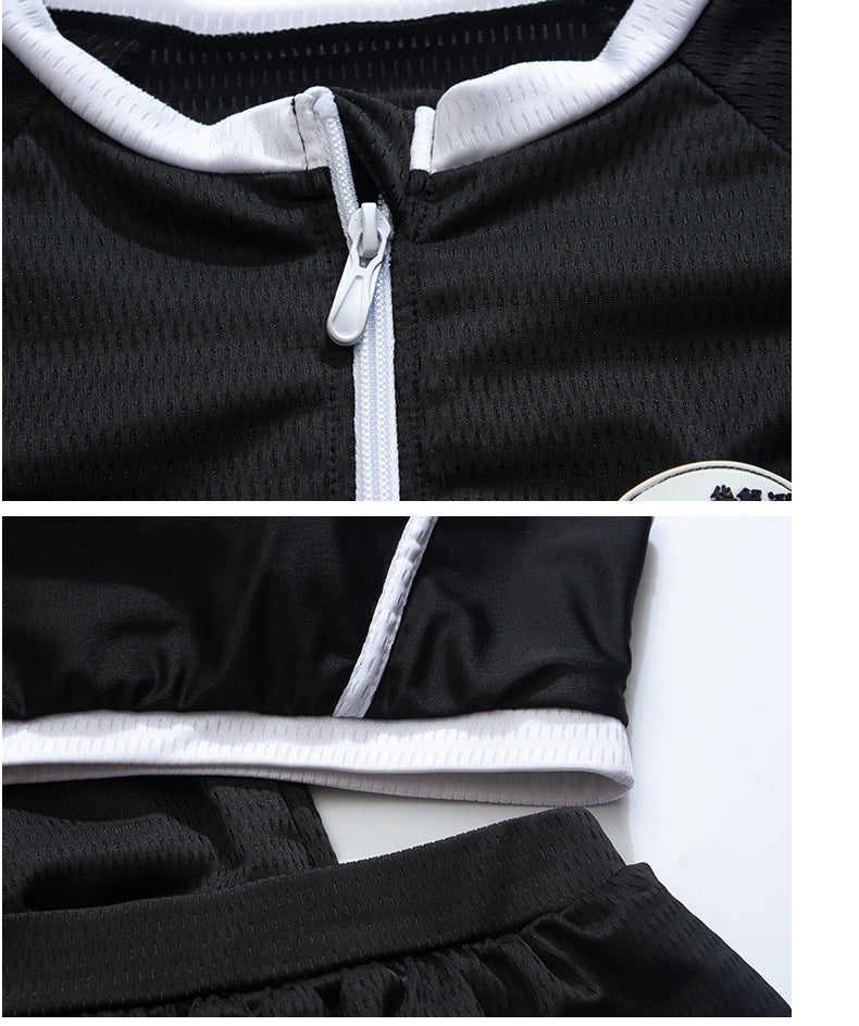 3-piece sporty holiday wear,swimsuit black