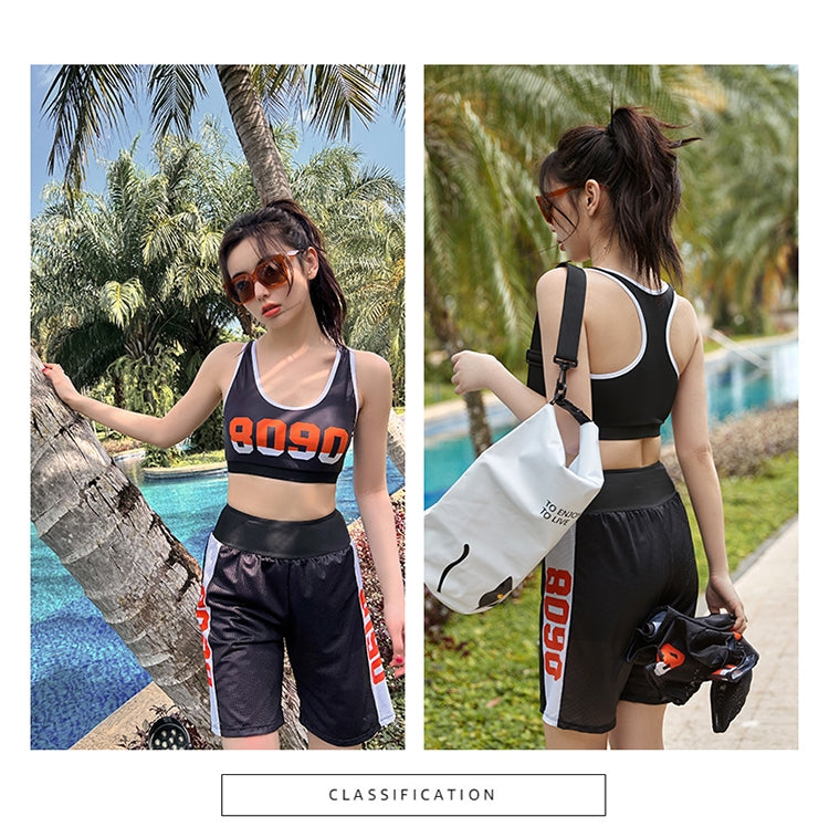 3-piece holiday wear,swimsuit, 8090 Black