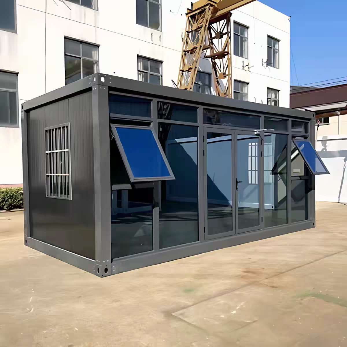 Modern Prefab Glass Office / Backyard Studio / Modular Workspace / Container Home / Tiny Home